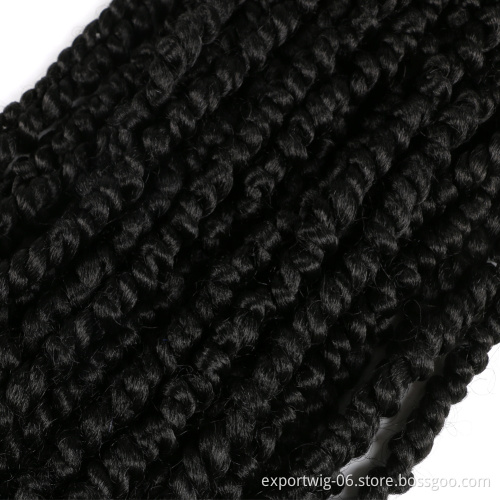Wholesale Pre-Twisted Passion Twist Crochet Hair Synthetic Crochet  Hair Extensions Curly Wave Passion Twist Crochet Hair